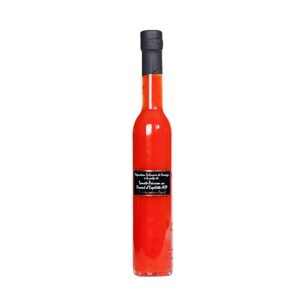 Vinaigre à la pulpe de Poivron Rouge parfumé au Piment d’Espelette 250 ml
